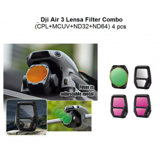 Dji Air 3S Filter Lens MCUV+ND32+CPL+ND64 - Dji Air 3 Filter Lensa Sunnylife - MCUV+ND32+CPL+ND64